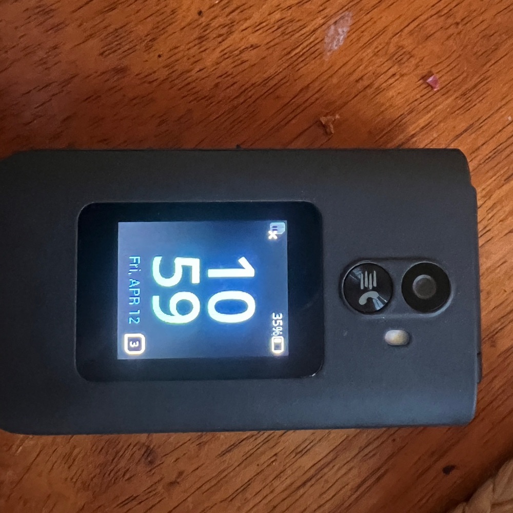 TCL Black Flip Phone